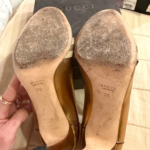 Gucci Gold Women's Heels size 7 - Picture 6 of 7